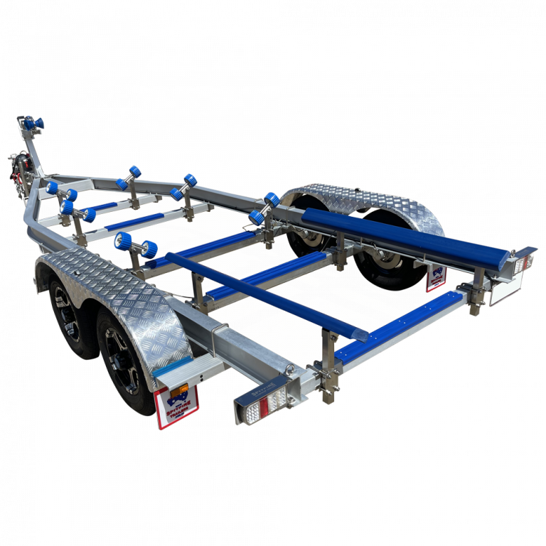 6.4 7.0m (2123ft) Aluminium Boat Trailer 3000kg (ATM) 750D