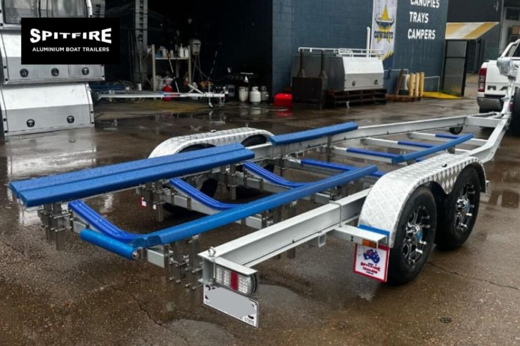 Towing an aluminium boat trailer