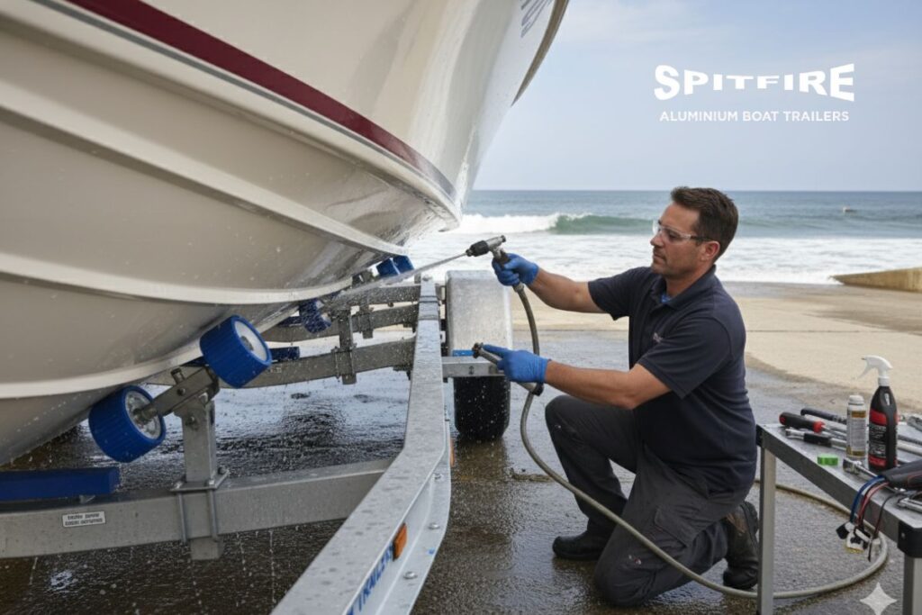 Maintenance for offshore boat trailers